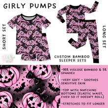 Load image into Gallery viewer, Ready to Ship - Girly Pumps Bamboo Long Sleeper Set - 4T
