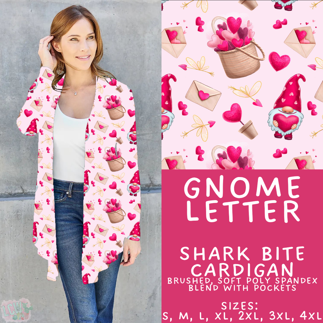 Batch #453 - Love Day 2 - Closes 11/24 - ETA mid Jan - Gnome Letter Cardigan