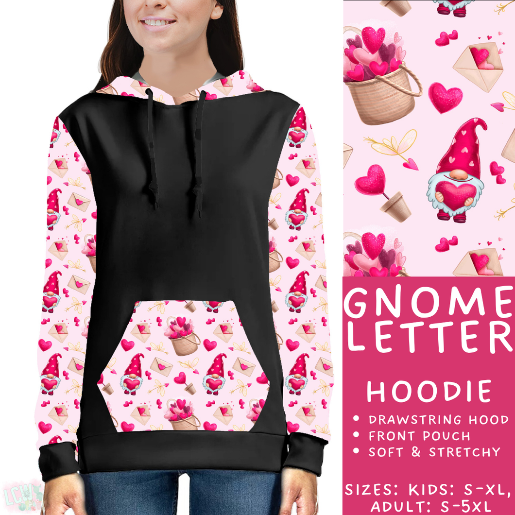 Batch #453 - Love Day 2 - Closes 11/24 - ETA mid Jan - Gnome Letter Hoodie