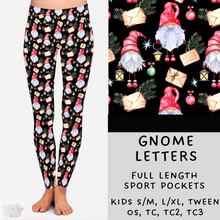 Load image into Gallery viewer, Ready To ship - Christmas Lounge - Gnome Letters Leggings
