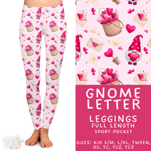 Load image into Gallery viewer, Batch #453 - Love Day 2 - Closes 11/24 - ETA mid Jan - Gnome Letter Full Length Leggings
