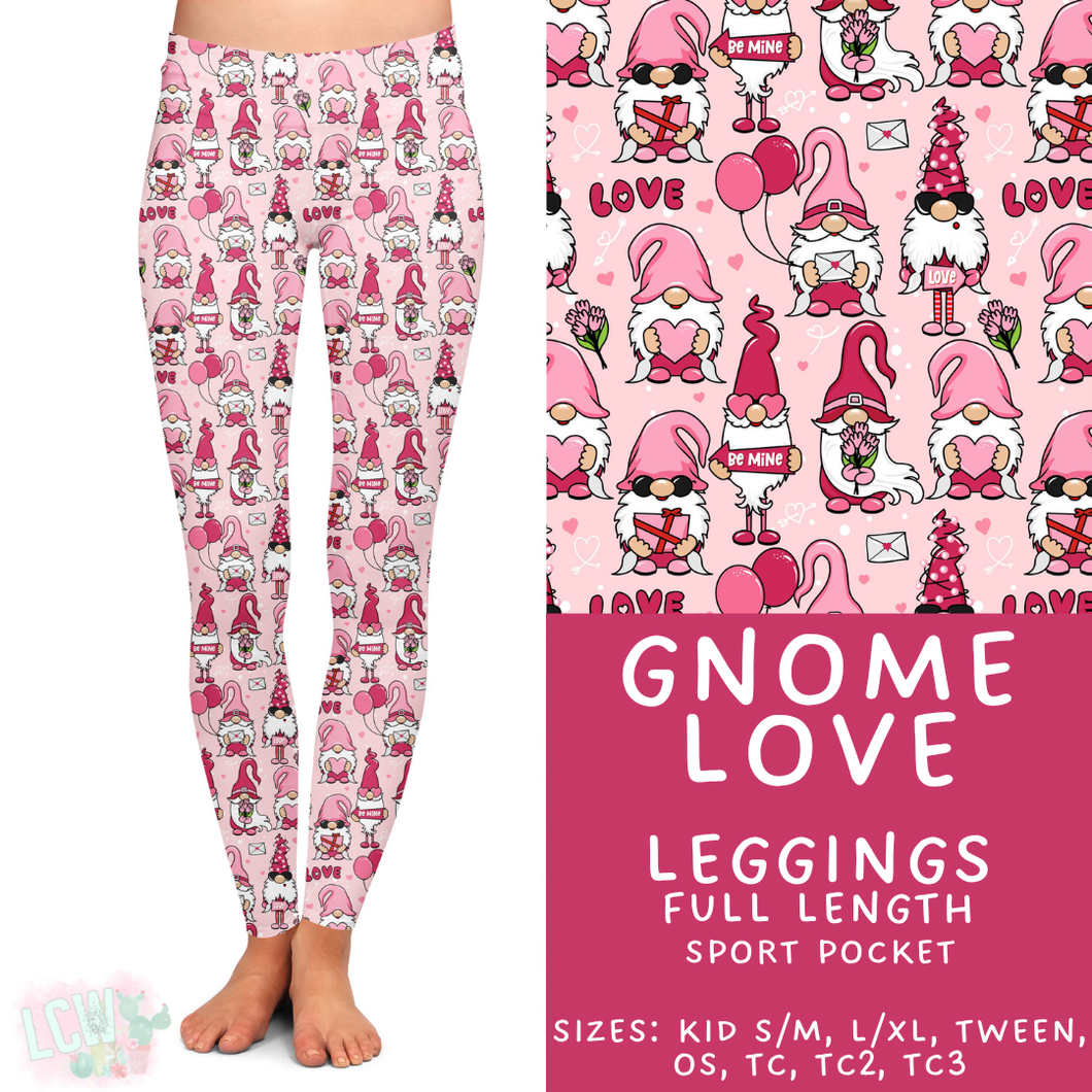 Batch #453 - Love Day 2 - Closes 11/24 - ETA mid Jan - Gnome Love Full Length Leggings