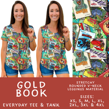 Load image into Gallery viewer, Batch #572 - Magical Faves 23 - Closes 8/19 - ETA mid October - Gold Book Everyday Tank &amp; Tee
