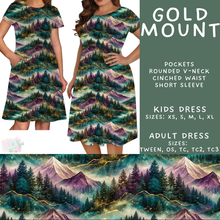 Load image into Gallery viewer, Batch #603 - September Request Run - Closes 10/26 - ETA mid/late Dec - Gold Mount Adult &amp; Kids Dresses

