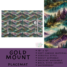 Load image into Gallery viewer, Batch #602 - Table Runners &amp; Placemats - Closes 10/23 - ETA mid Dec - Gold Mount Placemat
