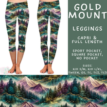 Load image into Gallery viewer, Batch #603 - September Request Run - Closes 10/26 - ETA mid/late Dec - Gold Mount Full and Capri Length Leggings
