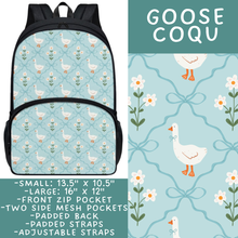 Load image into Gallery viewer, Batch #545 - Back to School 3 - Closes 6/19 - ETA early/mid August - Goose Coqu Backpacks
