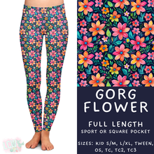 Load image into Gallery viewer, Ready to Ship - Gorg Flower Full Length Legging - Sport Pocket TC
