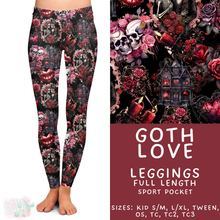 Load image into Gallery viewer, Batch #453 - Love Day 2 - Closes 11/24 - ETA mid Jan - Goth Love Full Length Leggings
