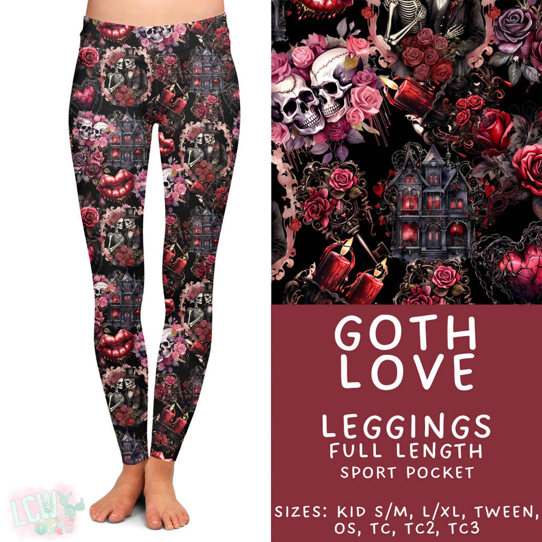 Batch #453 - Love Day 2 - Closes 11/24 - ETA mid Jan - Goth Love Full Length Leggings