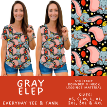 Load image into Gallery viewer, Batch #572 - Magical Faves 23 - Closes 8/19 - ETA mid October - Gray Elep Everyday Tank &amp; Tee
