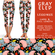 Load image into Gallery viewer, Batch #572 - Magical Faves 23 - Closes 8/19 - ETA mid October - Gray Elep Full and Capri Length Leggings
