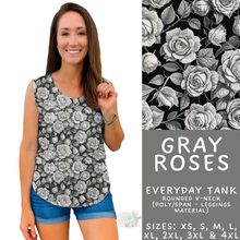 Load image into Gallery viewer, Batch #547 - Set in Style Collection - Closes 6/24 - ETA late August - Gray Roses Everyday Tank
