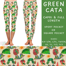 Load image into Gallery viewer, Batch #308 - Storybook Collection 2 - Closes 3/21 - ETA mid May - Green Cata Full and Capri Length Leggings
