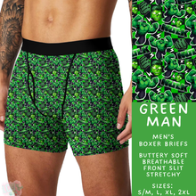 Load image into Gallery viewer, Ready to Ship - Green Man Men&#39;s Boxer Briefs - XL
