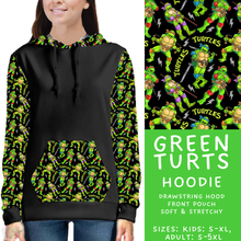 Load image into Gallery viewer, Batch #586 - Cool Characters 18 - Closes 9/16 - ETA mid Nov - Green Turts Hoodie
