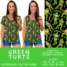Load image into Gallery viewer, Batch #586 - Cool Characters 18 - Closes 9/16 - ETA mid Nov - Green Turts Everyday Tank &amp; Tee
