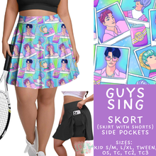 Load image into Gallery viewer, Batch #544 - Cool Characters 16 - Closes 6/17 - ETA mid August - Guys Sing Skort
