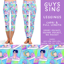 Load image into Gallery viewer, Batch #544 - Cool Characters 16 - Closes 6/17 - ETA mid August - Guys Sing Full and Capri Length Leggings
