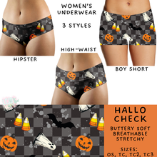 Load image into Gallery viewer, Ready To Ship - Hallo Check Women&#39;s Underwear High Waist TC3
