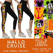Load image into Gallery viewer, Batch #568 - Halloween Spooky Sets 3 - Closes 8/12 - ETA early October - Hallo Cruise Pattern Side Pocket Capris &amp; Leggings
