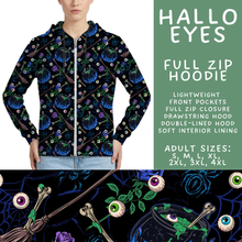Load image into Gallery viewer, Batch #566 - Halloween 5 - Closes 8/7 - ETA early October - Hallo Eyes Full Zip Hoodie
