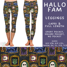 Load image into Gallery viewer, Batch #566 - Halloween 5 - Closes 8/7 - ETA early October - Hallo Fam Full and Capri Length Leggings
