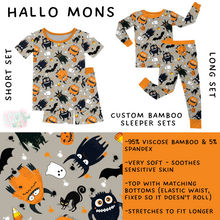 Load image into Gallery viewer, Ready to Ship - Hallo Mons Bamboo Long Sleeper Set - 3T
