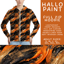 Load image into Gallery viewer, Batch #566 - Halloween 5 - Closes 8/7 - ETA early October - Hallo Paint Full Zip Hoodie
