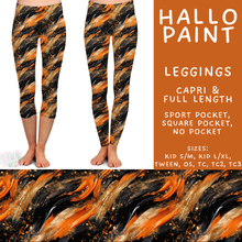 Load image into Gallery viewer, Batch #566 - Halloween 5 - Closes 8/7 - ETA early October - Hallo Paint Full and Capri Length Leggings
