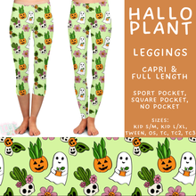 Load image into Gallery viewer, Batch #562 - Fun Run 25 - Closes 7/29 - ETA late Sept - Hallo Plant Full and Capri Length Leggings
