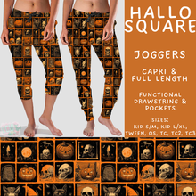 Load image into Gallery viewer, Batch #556 - Halloween 3 - Closes 7/15 - ETA mid Sept - Hallo Squares Full and Capri Length Joggers
