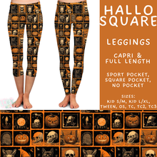 Load image into Gallery viewer, Batch #556 - Halloween 3 - Closes 7/15 - ETA mid Sept - Hallo Square Full and Capri Length Leggings
