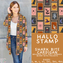 Load image into Gallery viewer, Batch #560 - Halloween 4 - Closes 7/26 - ETA late Sept - Hallo Stamp Cardigan
