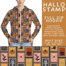 Load image into Gallery viewer, Batch #560 - Halloween 4 - Closes 7/26 - ETA late Sept - Hallo Stamp Full Zip Hoodie
