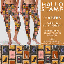 Load image into Gallery viewer, Batch #560 - Halloween 4 - Closes 7/26 - ETA late Sept - Hallo Stamp Full and Capri Length Joggers
