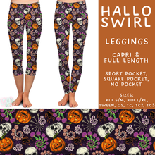 Load image into Gallery viewer, Batch #560 - Halloween 4 - Closes 7/26 - ETA late Sept - Hallo Swirl Full and Capri Length Leggings
