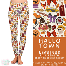 Load image into Gallery viewer, Ready to Ship - Hallo Town Full Length Leggings - Sport Pocket TC &amp; TC2 - Square Pocket OS
