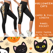 Load image into Gallery viewer, Ready To Ship - Halloween Cats Pocket Full Length - TC &amp; Capri Length - TC2
