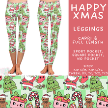 Load image into Gallery viewer, Batch #565 - Christmas in July 2 - Closes 8/5 - ETA early October - Happy Xmas Full and Capri Length Leggings
