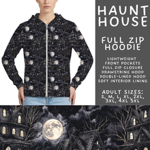 Load image into Gallery viewer, Batch #556 - Halloween 3 - Closes 7/15 - ETA mid Sept - Haunt House Full Zip Hoodie
