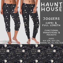 Load image into Gallery viewer, Batch #556 - Halloween 3 - Closes 7/15 - ETA mid Sept - Haunt House Full and Capri Length Joggers
