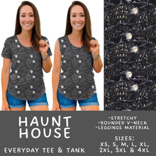 Load image into Gallery viewer, Batch #556 - Halloween 3 - Closes 7/15 - ETA mid Sept - Haunt House Everyday Tank &amp; Tee
