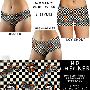 Batch #340 - Comfortable Underwear 4 - Closes 5/16 - ETA early July - HD Checker Women's Underwear
