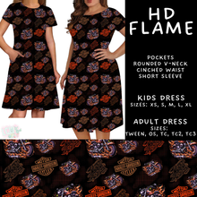 Load image into Gallery viewer, Batch #592 -  Fun Run 27 - Closes 9/30 - ETA late Nov - HD Flame Adult &amp; Kids Dresses
