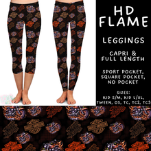 Load image into Gallery viewer, Batch #592 -  Fun Run 27 - Closes 9/30 - ETA late Nov - HD Flame Full and Capri Length Leggings
