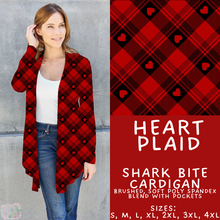 Load image into Gallery viewer, Batch #453 - Love Day 2 - Closes 11/24 - ETA mid Jan - Heart Plaid Cardigan
