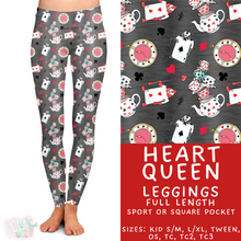 Load image into Gallery viewer, Ready to Ship - Heart Queen Full Length Leggings - Sport Pocket TC &amp; TC2
