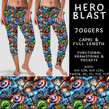 Load image into Gallery viewer, Batch #544 - Cool Characters 16 - Closes 6/17 - ETA mid August - Hero Blast Full and Capri Length Joggers
