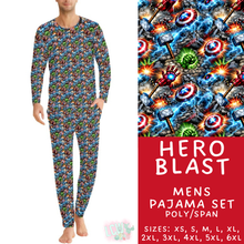 Load image into Gallery viewer, Batch #590 - Magical Family Pajamas - Closes 9/18 - ETA mid Nov - Hero Blast Men's Pajama Set
